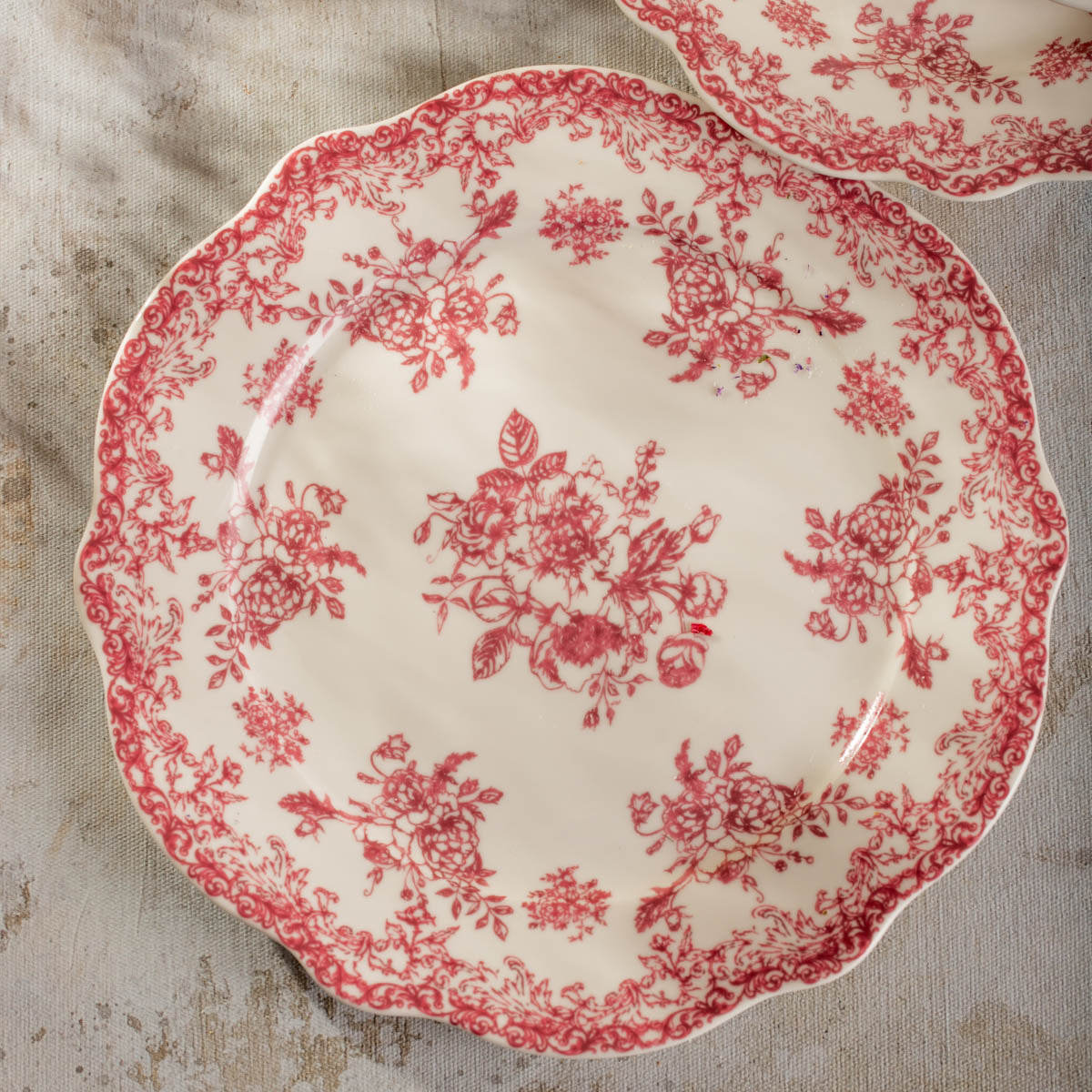 LOURRY Red Dessert Plate 19 cm