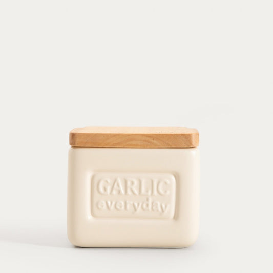 SYLAN Cream Garlic Container 13x12x13cm