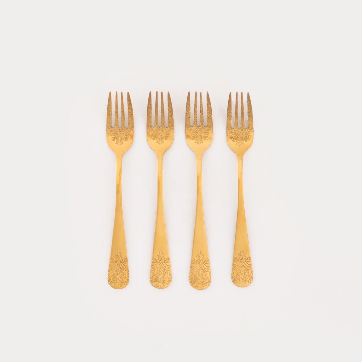 Regalia Gold Dessert Fork Set - 4 Pieces