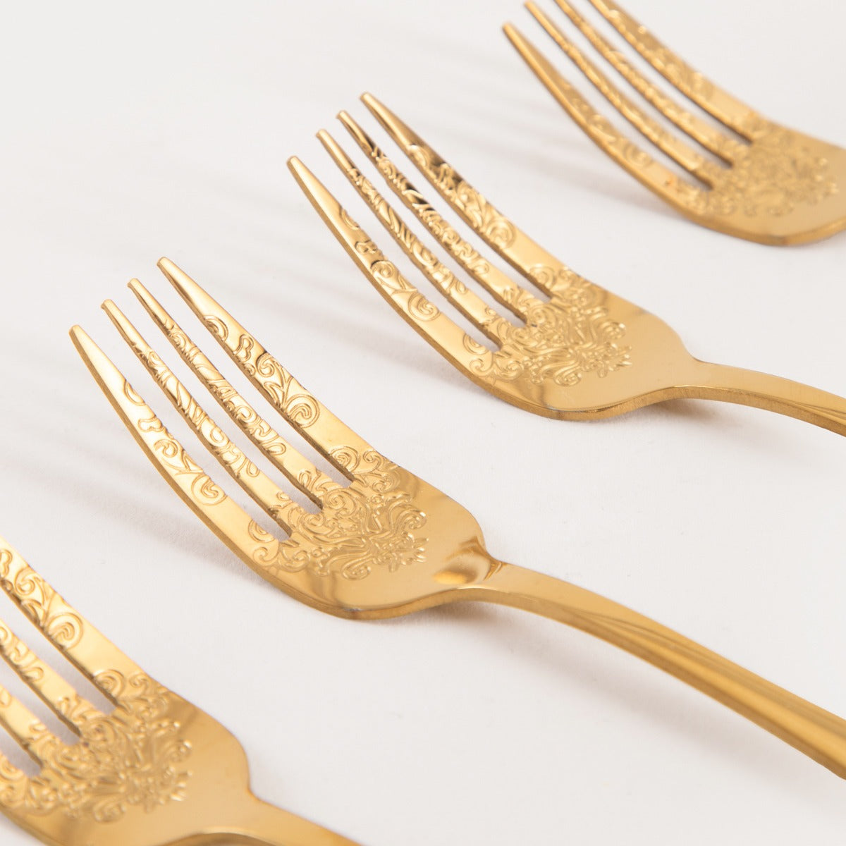 Regalia Gold Dessert Fork Set - 4 Pieces