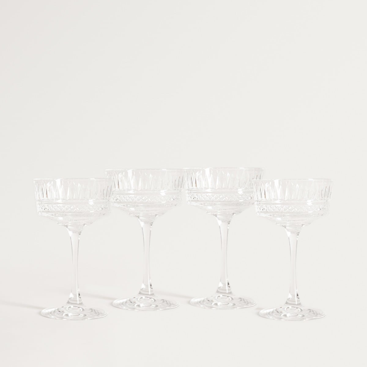 BRILLARE Glasses Set - 4 Pieces, 0.25L Each