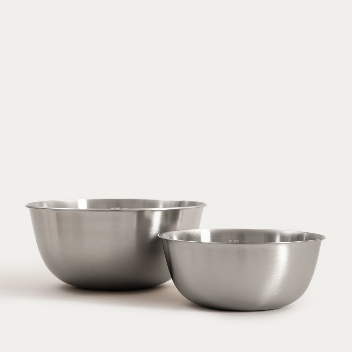 Ontario Stainless Steel Bowl Set - 2 Pieces (22 & 27.5 cm)