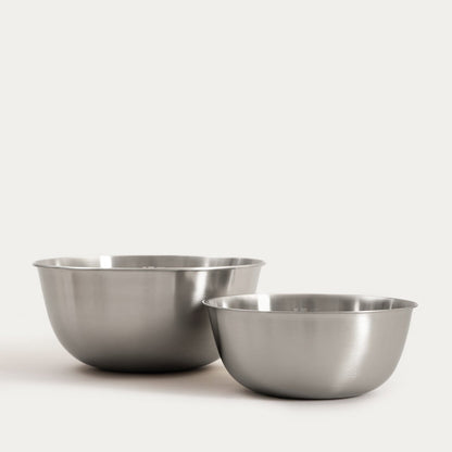 Ontario Stainless Steel Bowl Set - 2 Pieces (22 & 27.5 cm)