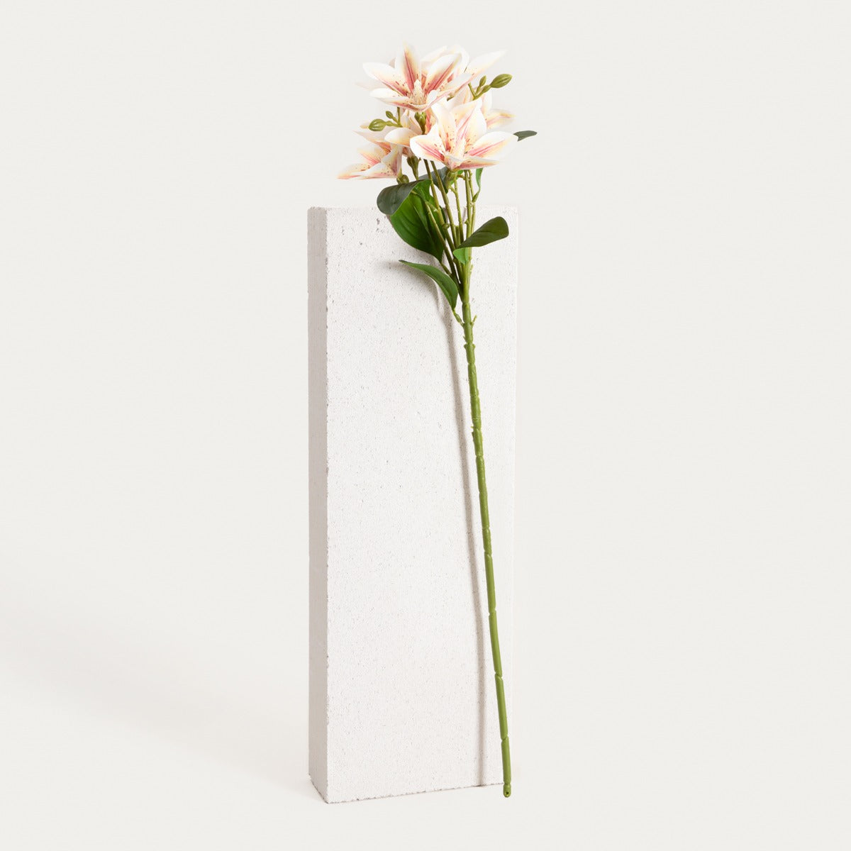 Artificial branch Artificial Cream Lily Branch 75 cm - Elegant Floral Decor