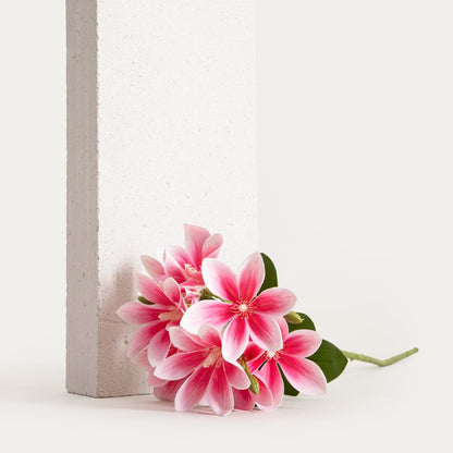 Artificial branch Artificial Pink Lily Branch 75 cm for Home Decor