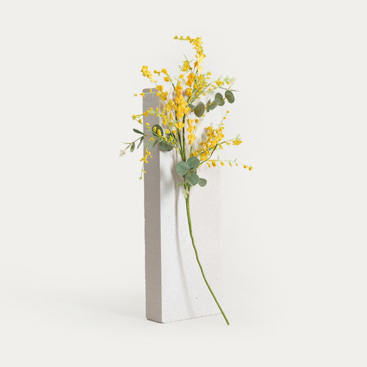 Artificial branch Artificial MALOO Branch with Yellow Flowers - 87 cm
