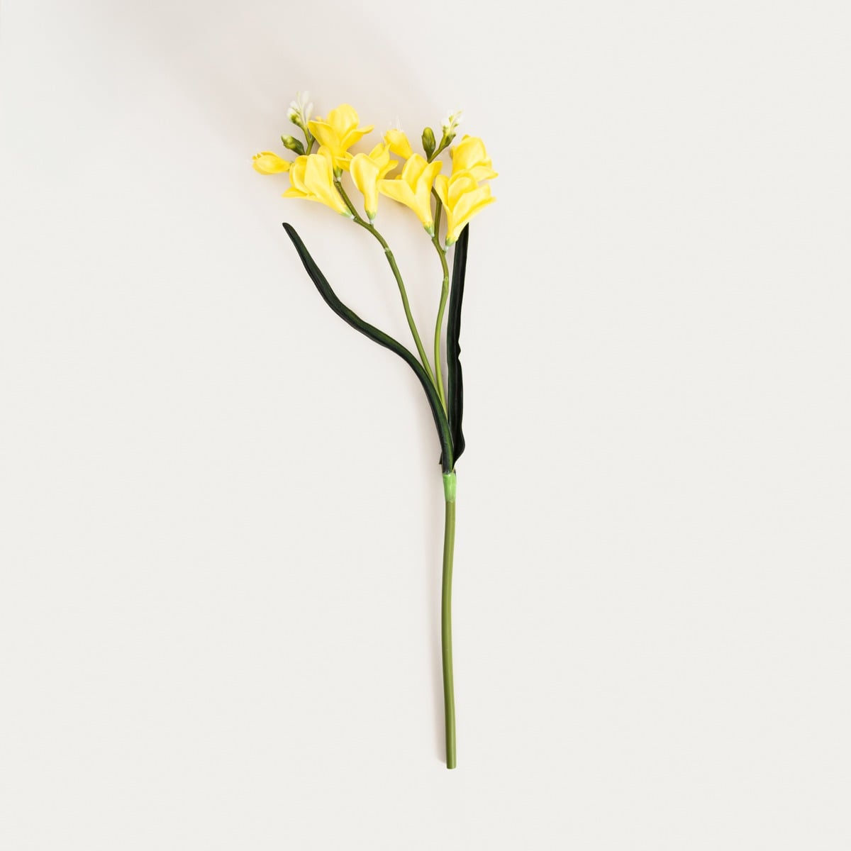 Artificial branch Artificial Yellow Freesia Branch FERSIA 58 cm