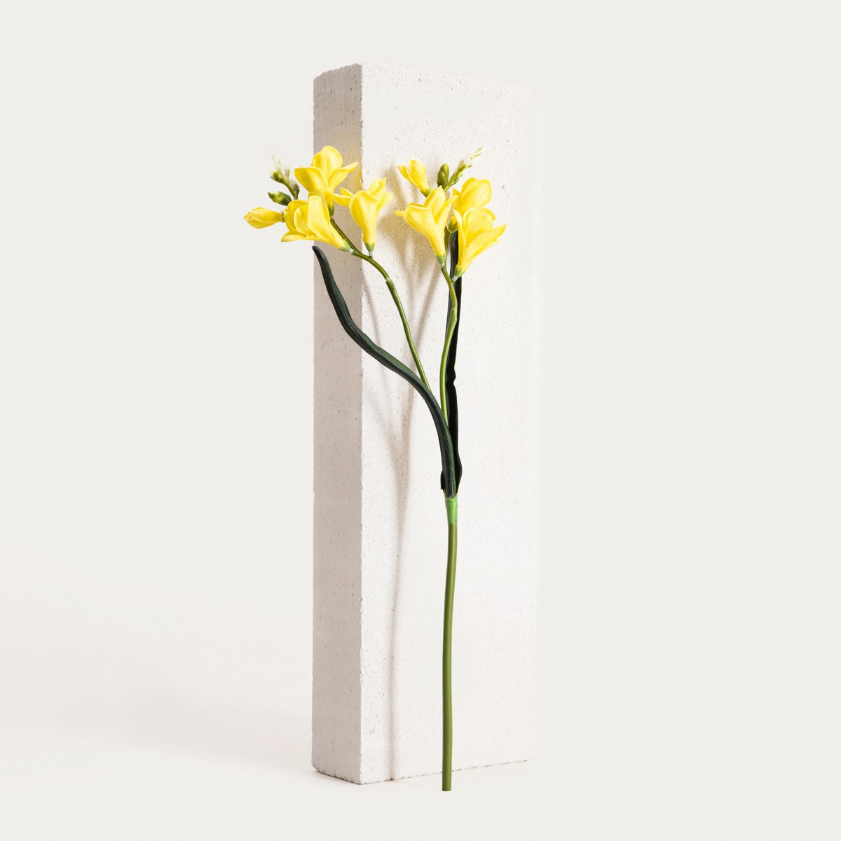Artificial branch Artificial Yellow Freesia Branch FERSIA 58 cm