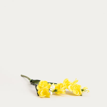Artificial branch Artificial Yellow Freesia Branch FERSIA 58 cm