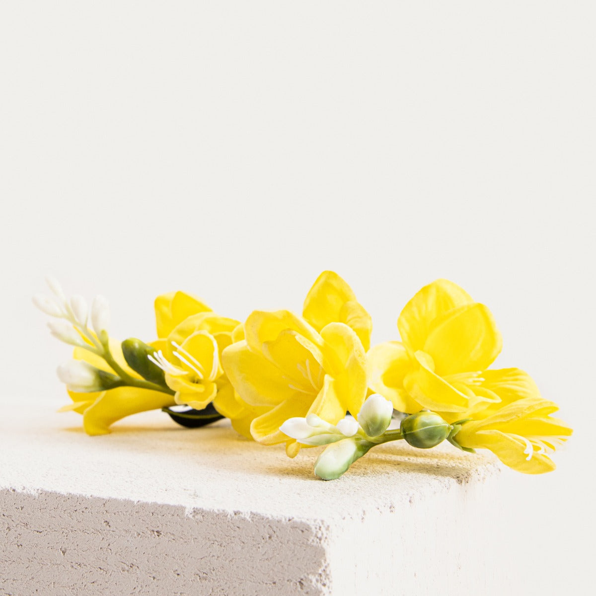 Artificial branch Artificial Yellow Freesia Branch FERSIA 58 cm