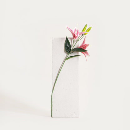 Artificial branch Artificial Pink Lily Branch 73 cm - Elegant Home Decoration