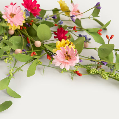 MEADOW Artificial Branch with Pastel Flowers 70 cm