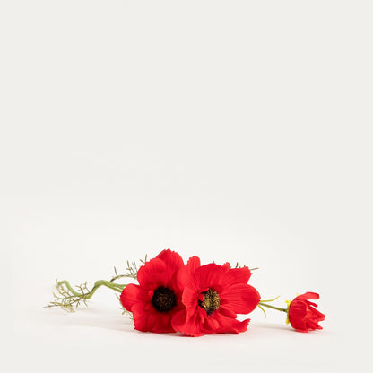 Artificial branch EMRA Artificial Red Poppies Branch 76 cm
