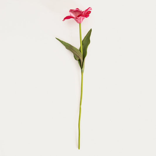 Artificial branch Artificial Pink Hibiscus Branch 45 cm | HUBIS