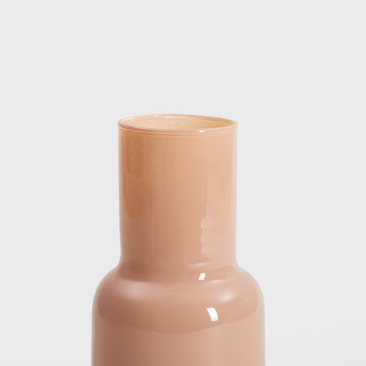 BELLY Glass Beige Vase 10x10x21 cm