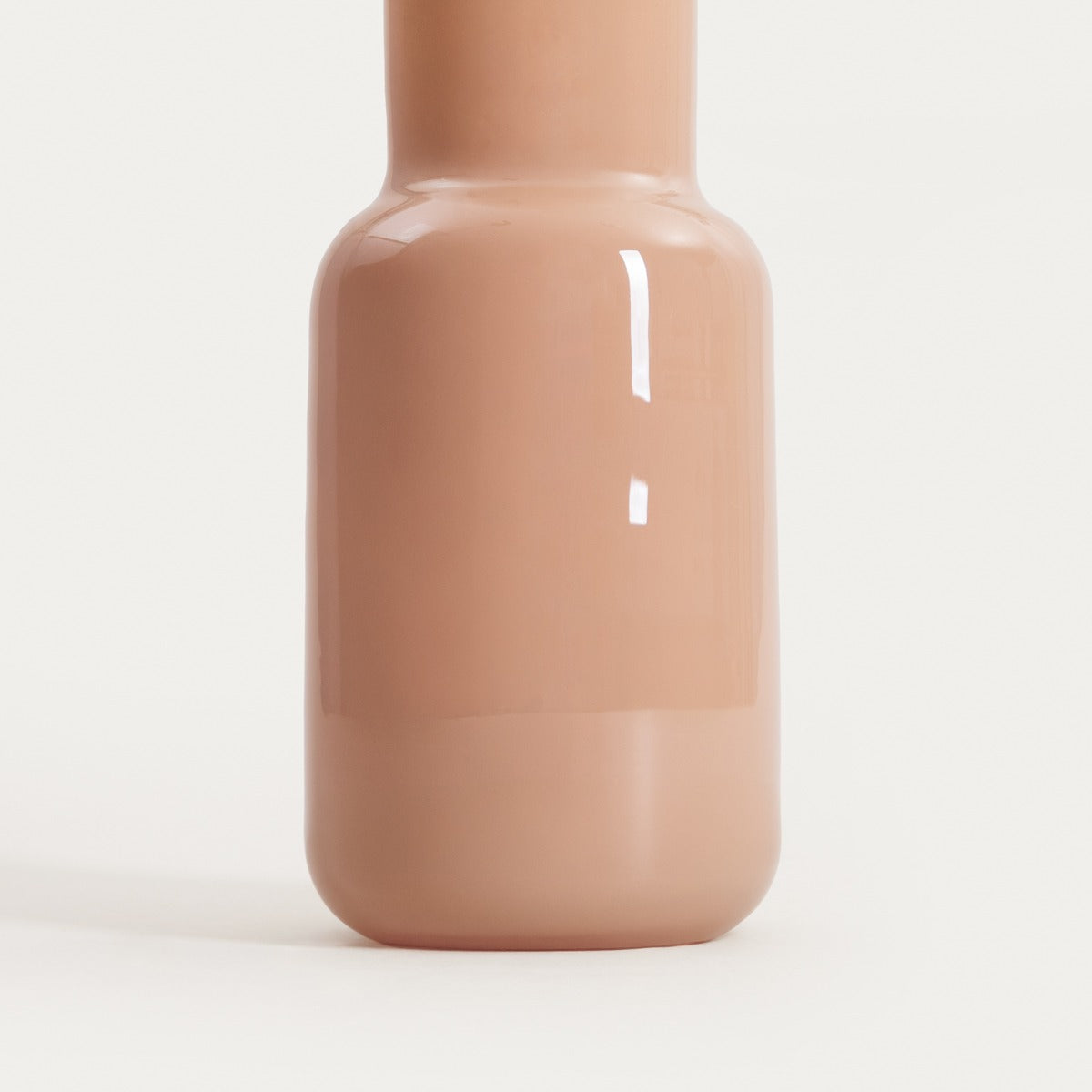BELLY Glass Beige Vase 10x10x21 cm