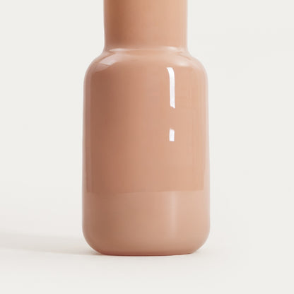 BELLY Glass Beige Vase 10x10x21 cm