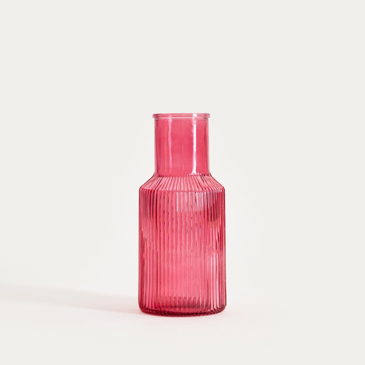 Wazon TOLLE Pink Glass Vase 10x22 cm