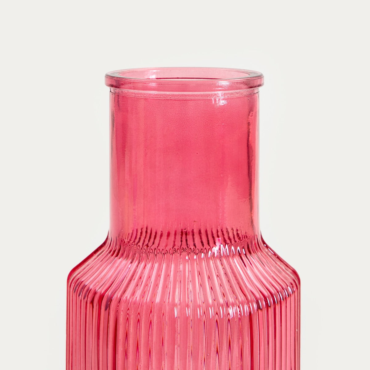 Wazon TOLLE Pink Glass Vase 10x22 cm