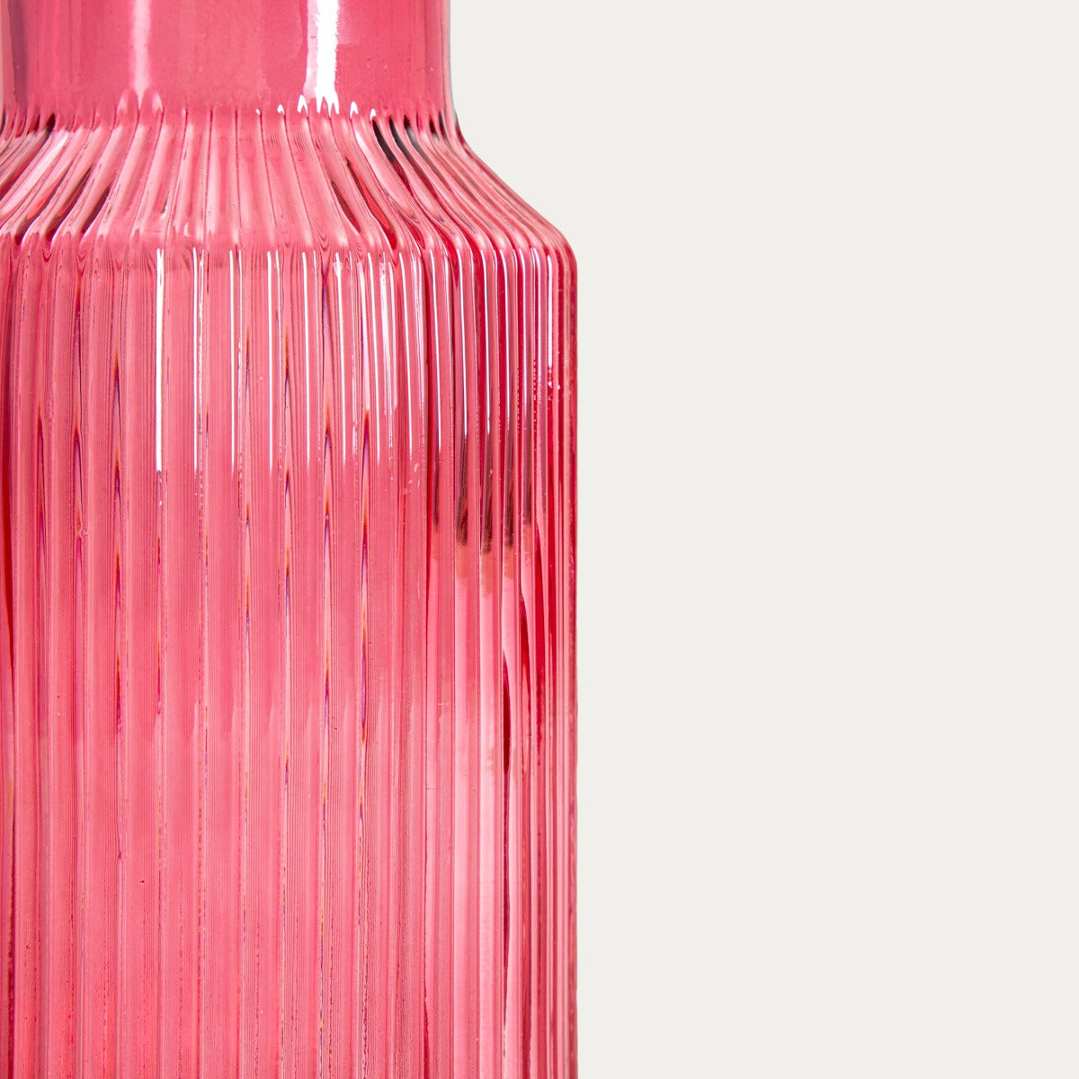 Wazon TOLLE Pink Glass Vase 10x22 cm