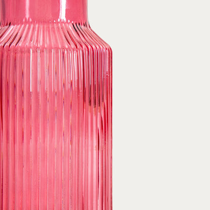 Wazon TOLLE Pink Glass Vase 10x22 cm