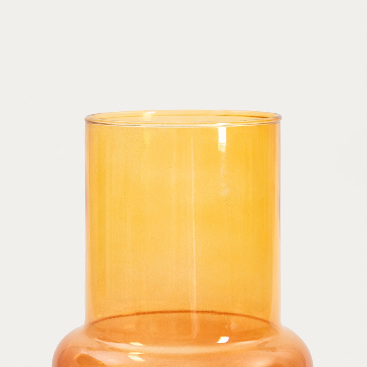 Circle Glass Honey Ombre Vase 16x16x27 cm