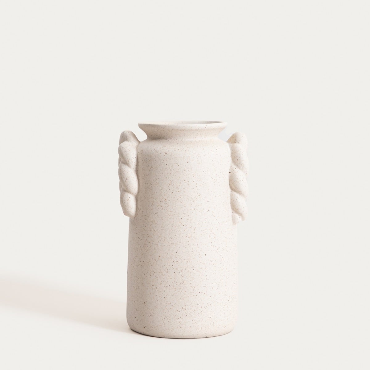 Wazon MARE Decorative Sand Finish Braided Ceramic Vase 15x13x24 cm