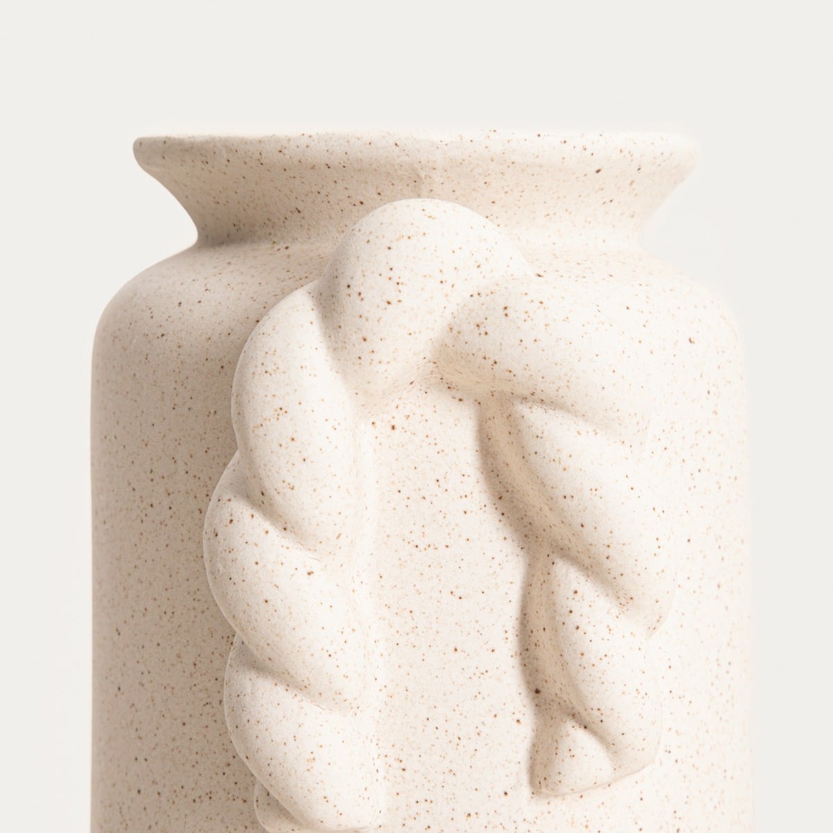 Wazon MARE Decorative Sand Finish Braided Ceramic Vase 15x13x24 cm