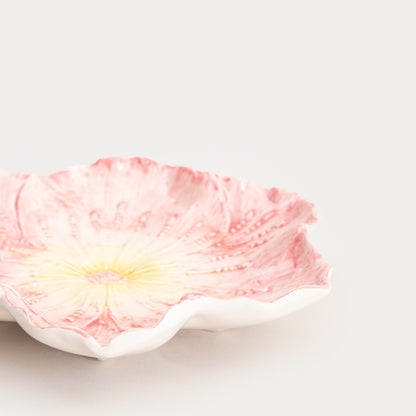Taca dekoracyjna FOLAR Pink Floral Decorative Tray 18.5x17.5x3 cm