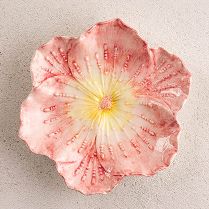 Taca dekoracyjna FOLAR Pink Floral Decorative Tray 18.5x17.5x3 cm