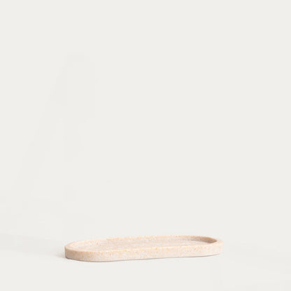 ONDA Oval Beige Decorative Tray 25x12x1.5 cm