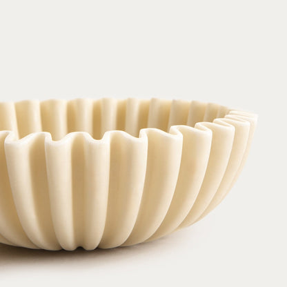 Misa dekoracyjna AUREA Decorative Bowl with Radiant Ecru Pattern 20x20x6.5 cm