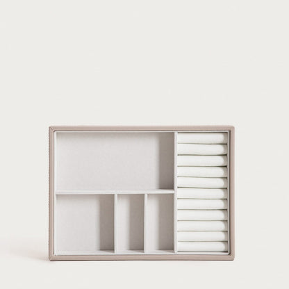 AMMRA Three-Level Beige Jewelry Box 25.3x18.2x11.4 cm