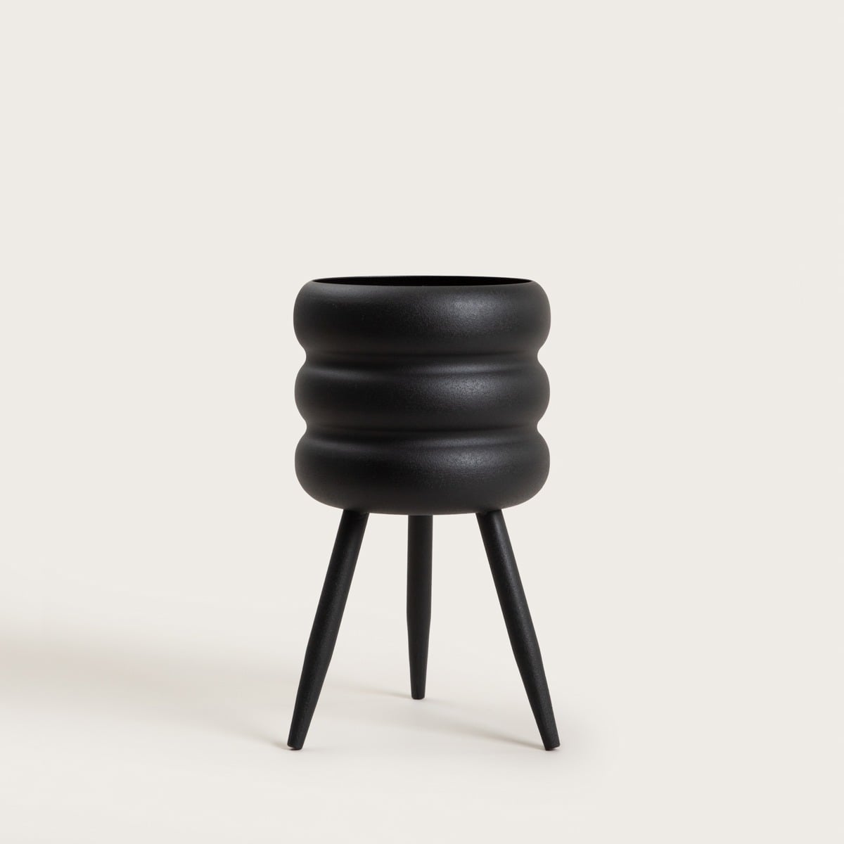 BUUBLE Flowerbed on Legs Black - Metal Plant Stand 16x28.5 cm