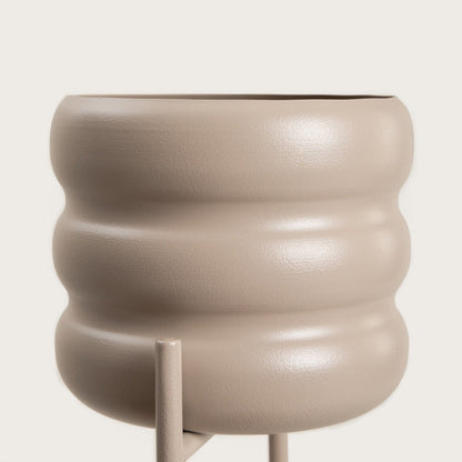 BUUBLE Triple Beige Flowerbed 36x25x60 cm - 3-Tier Metal Plant Stand