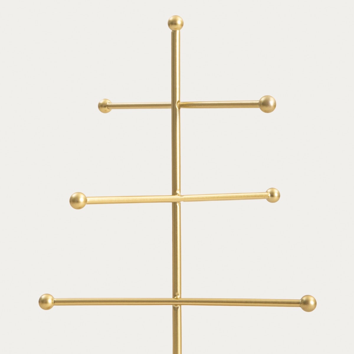 MARMURI Jewellery Holder Gold with Beige Marble Base