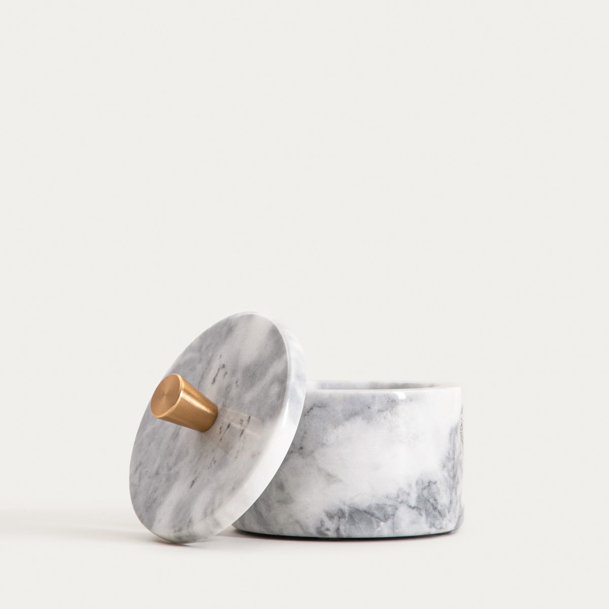 Marble container Marble White Container 12x12x10cm - Elegant Storage Box