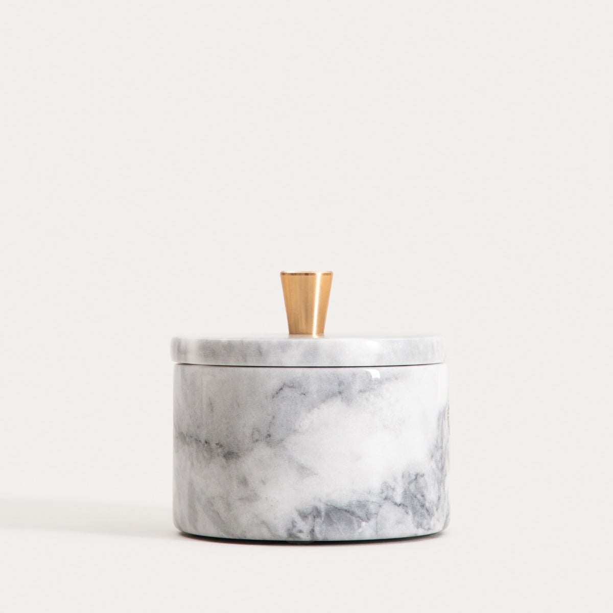 Marble container Marble White Container 12x12x10cm - Elegant Storage Box