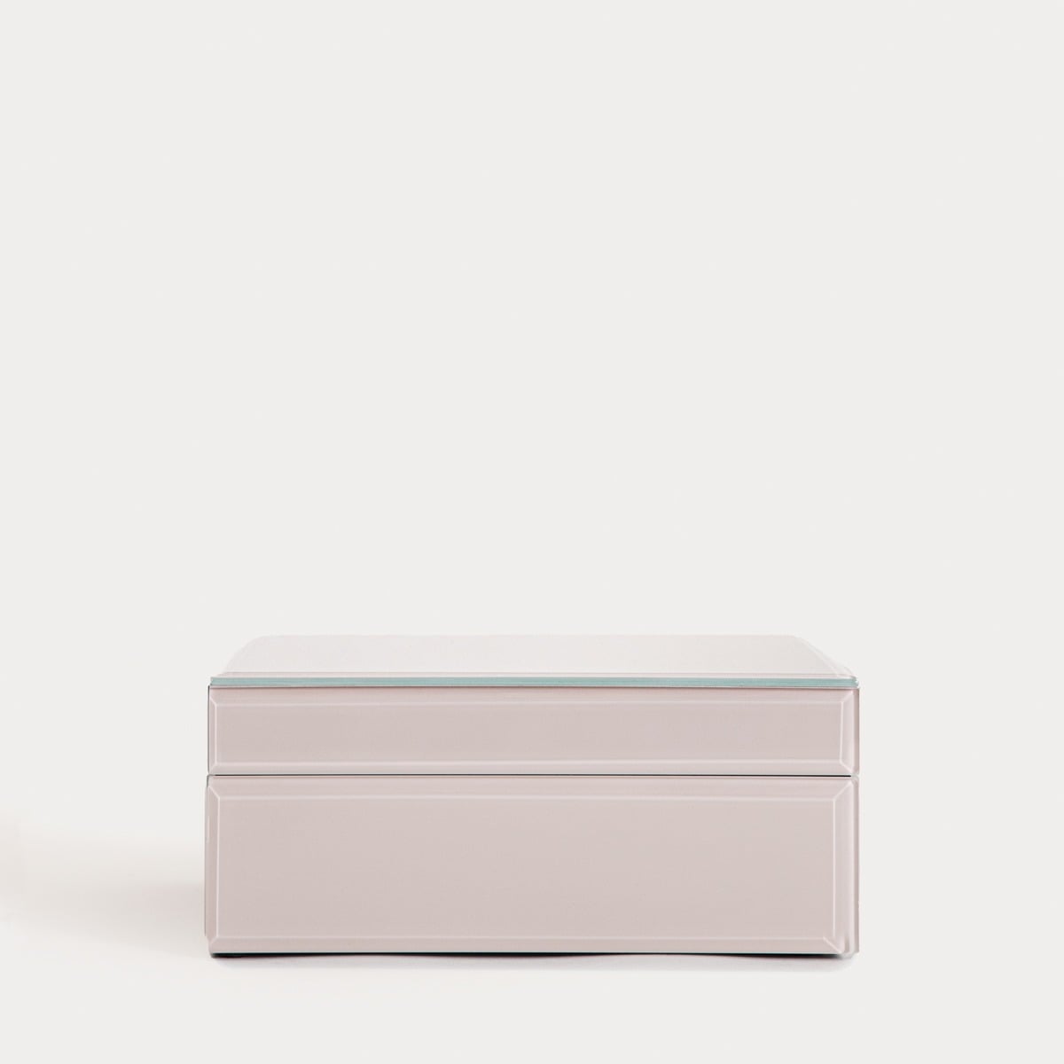 Jewelry box AERLA Glass Jewelry Box Beige 19x15x8 cm