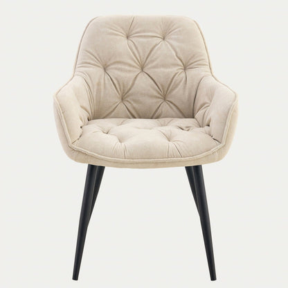 FUSSY Chair in Beige Fabric, 57x63x84 cm