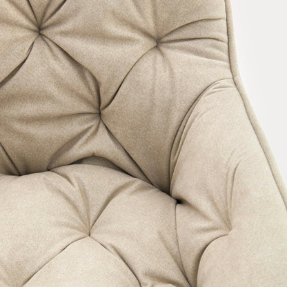FUSSY Chair in Beige Fabric, 57x63x84 cm