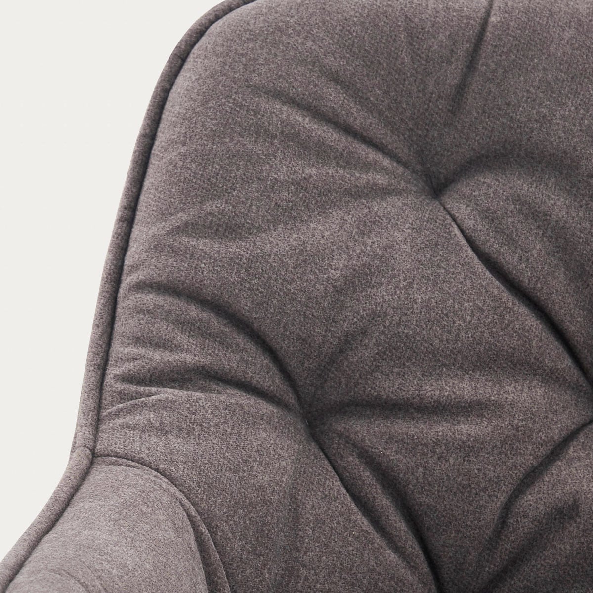 Chair FUSSY Upholstered Gray Chair in Durable Fabric 57x63x84 cm