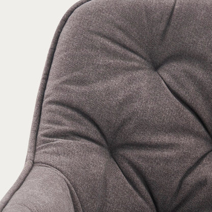 Chair FUSSY Upholstered Gray Chair in Durable Fabric 57x63x84 cm
