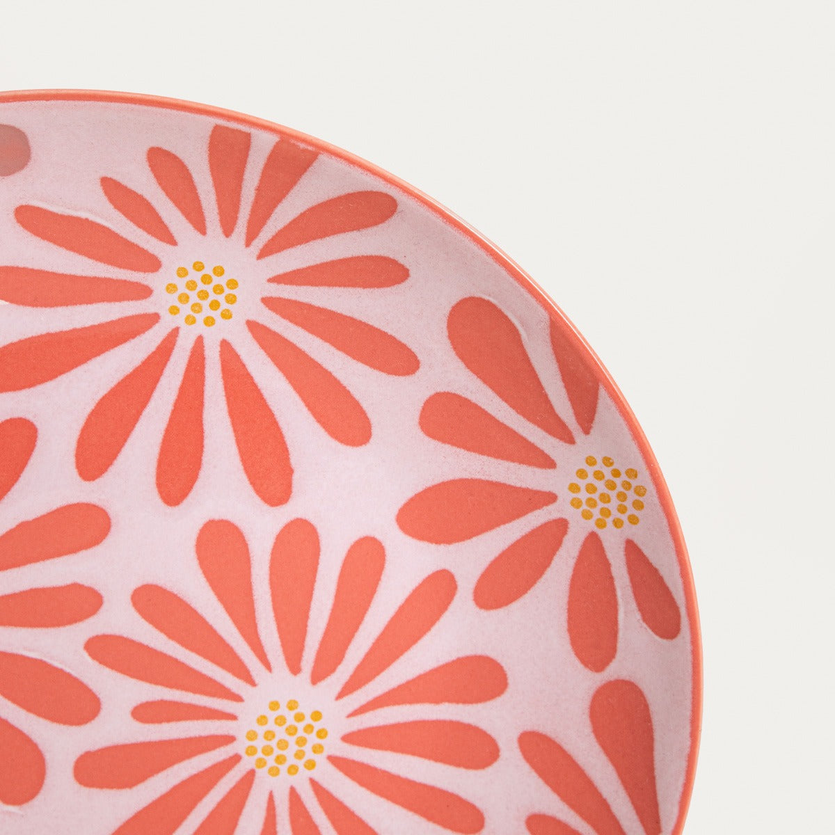 Plate FABIA Pink Floral Dinner Plate 27 cm