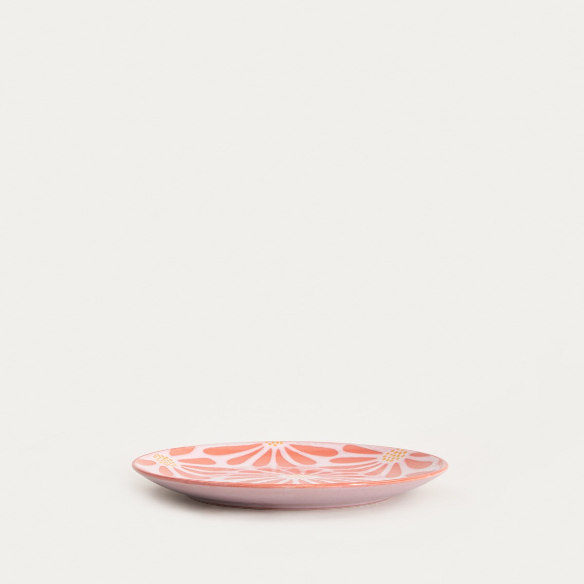 Plate FABIA Pink Floral Dessert Plate 22 cm
