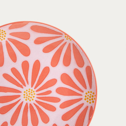 Plate FABIA Pink Floral Dessert Plate 22 cm