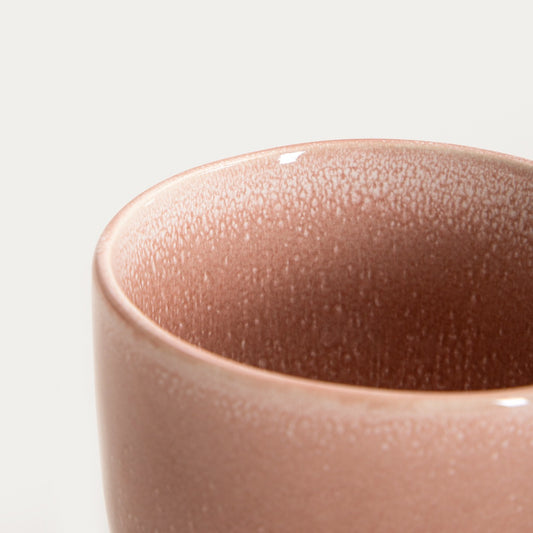 VINESS Pink Ceramic Mug with Gold Handle 0.4L