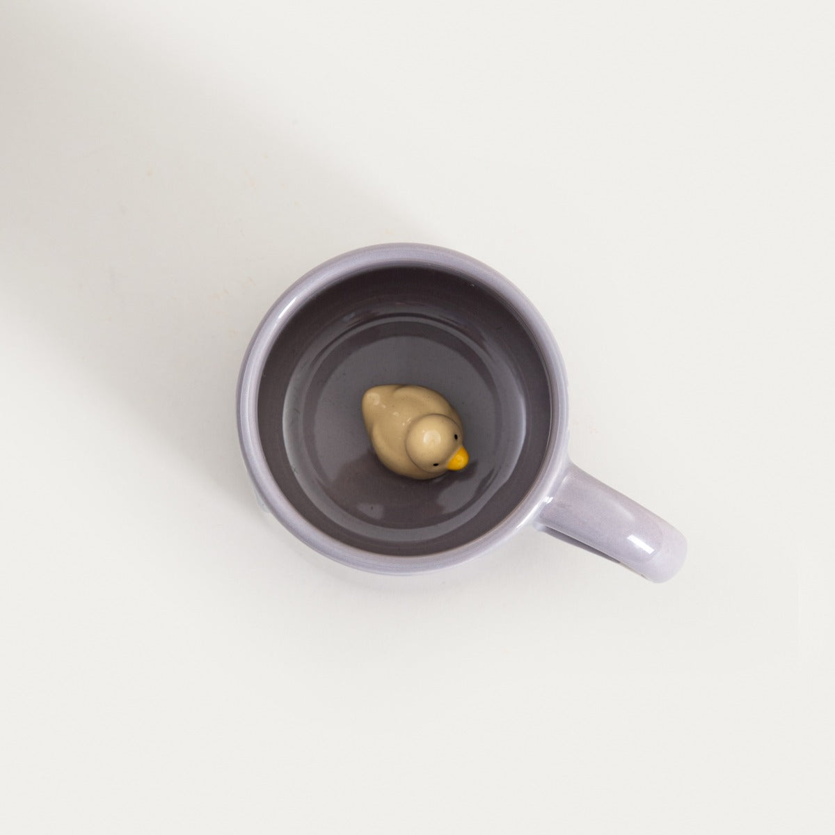 ALAGI Purple Mug with Duckling Figurine - 0.25L Capacity