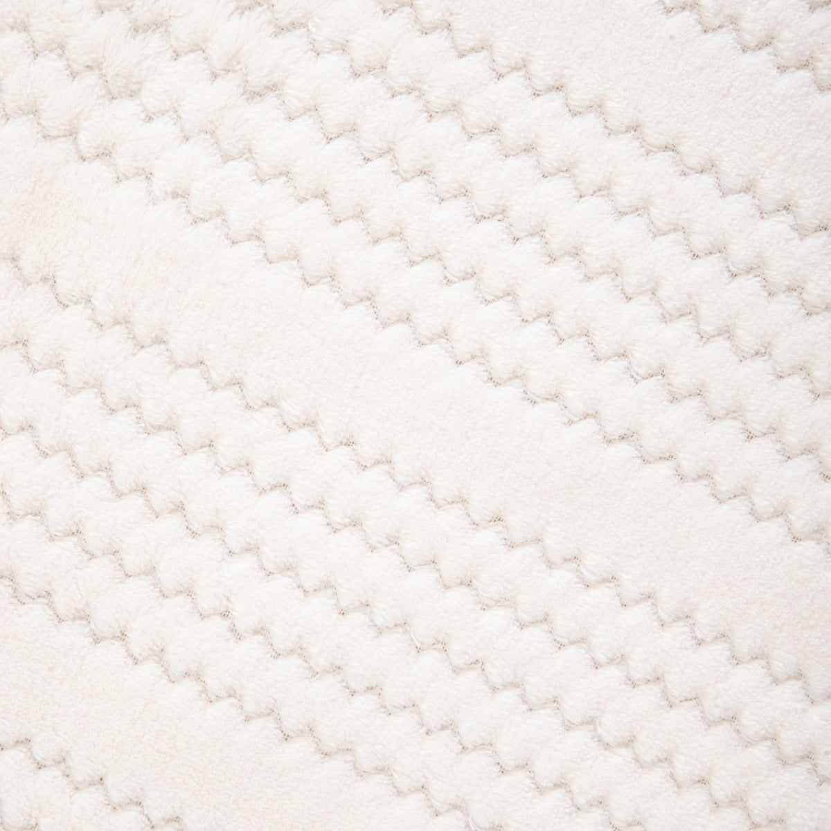 MAVRO Soft Ecru Blanket with Decorative Stitching and Edging 150x200cm