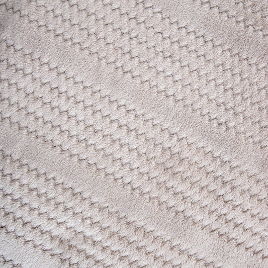 Koc MAVRO Soft Gray Blanket with Decorative Stitching 150x200cm